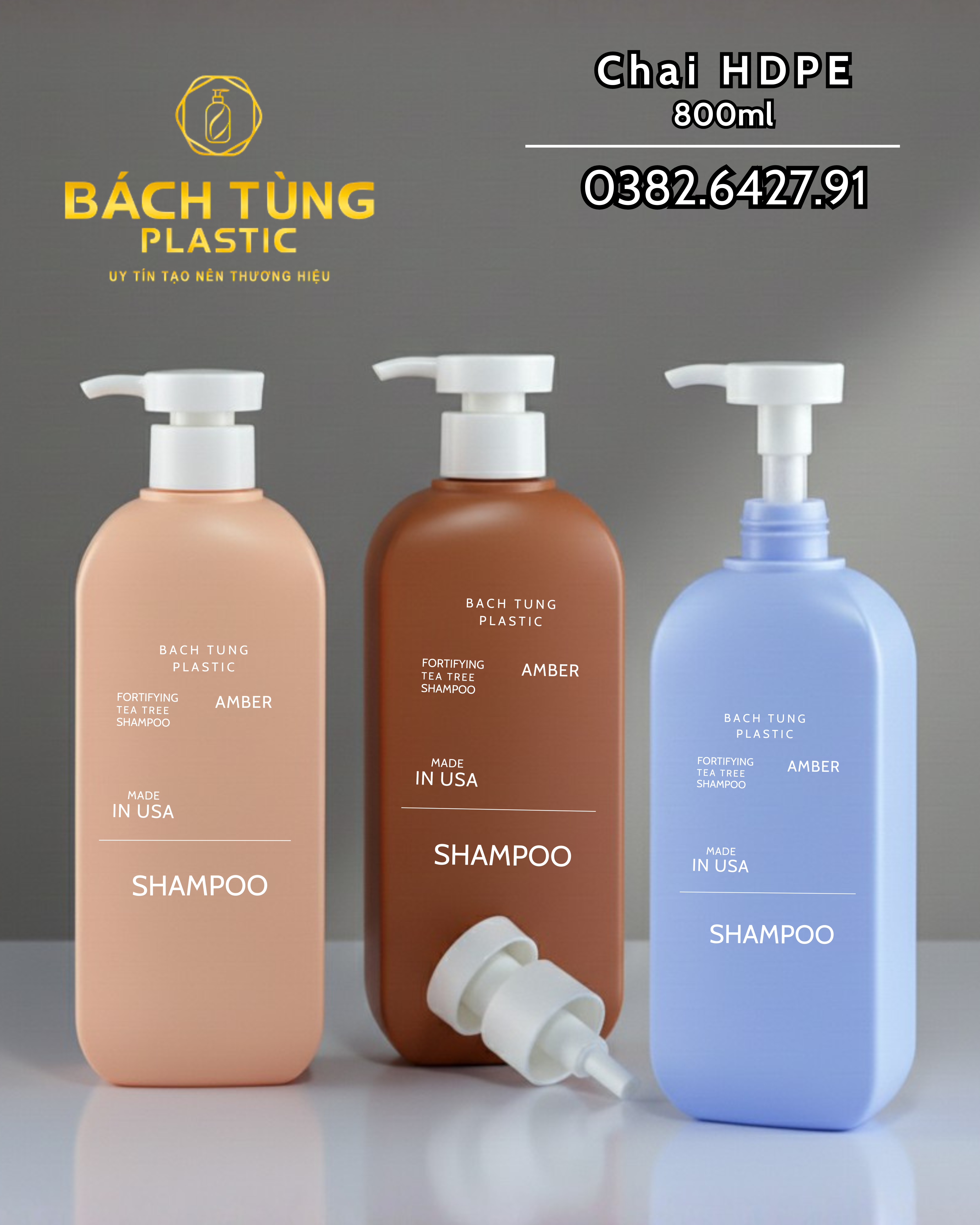 ROUND BELLY HDPE BOTTLE – 800ML | CUSTOM COLOR AVAILABLE