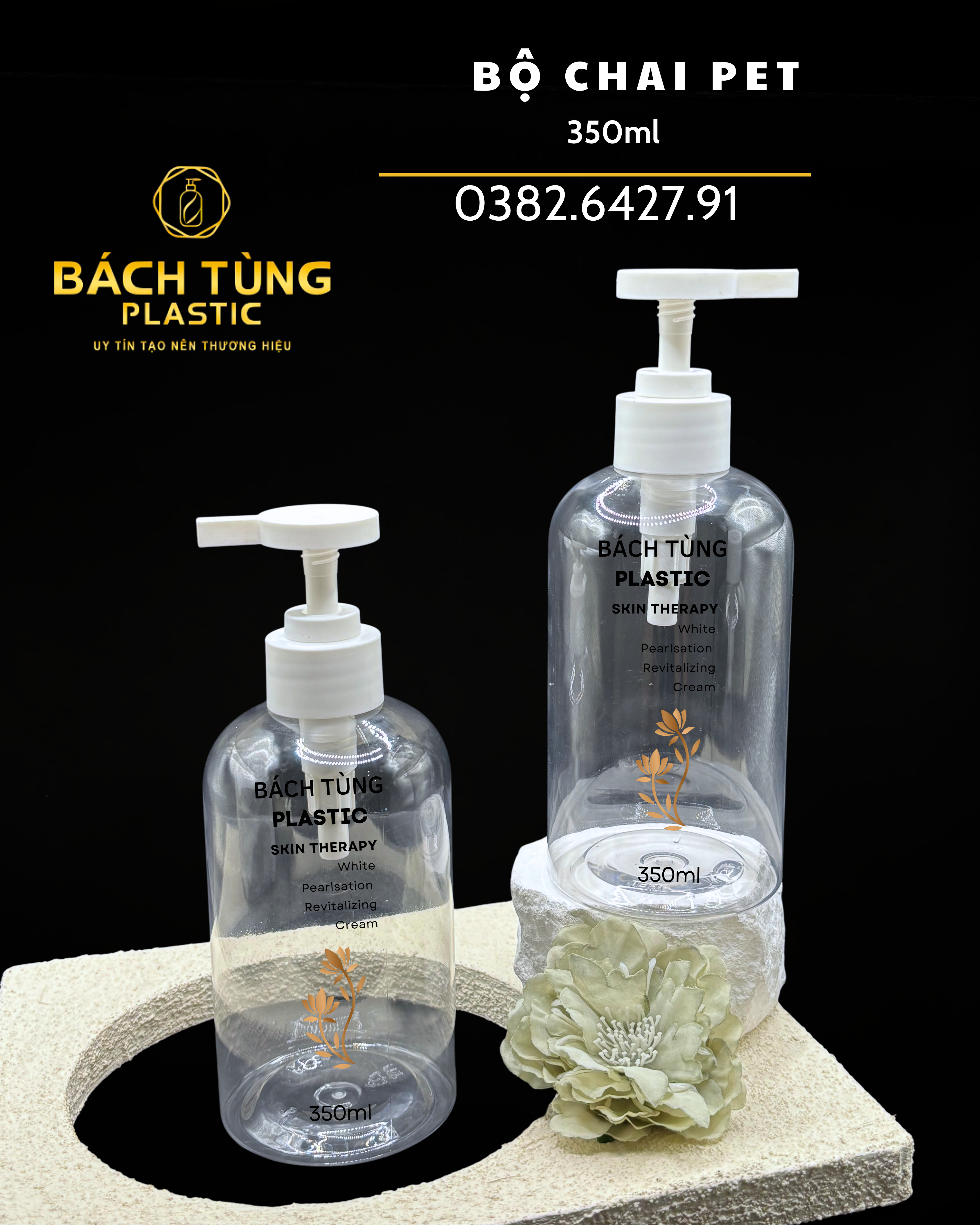 350ML CLEAR PET BOTTLE SET – MINIMAL & VERSATILE