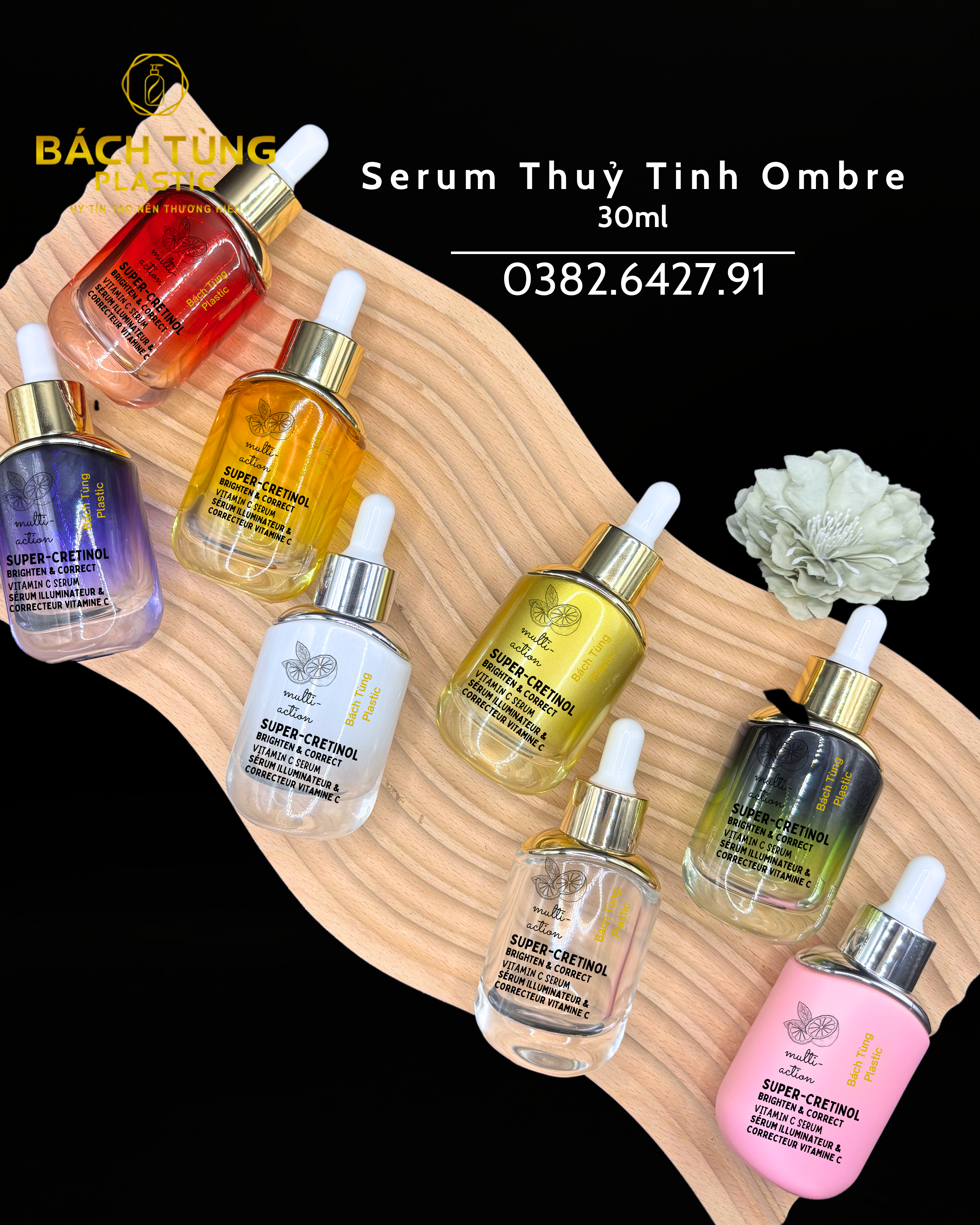 ROUND BULB GLASS SERUM BOTTLE (30ML)