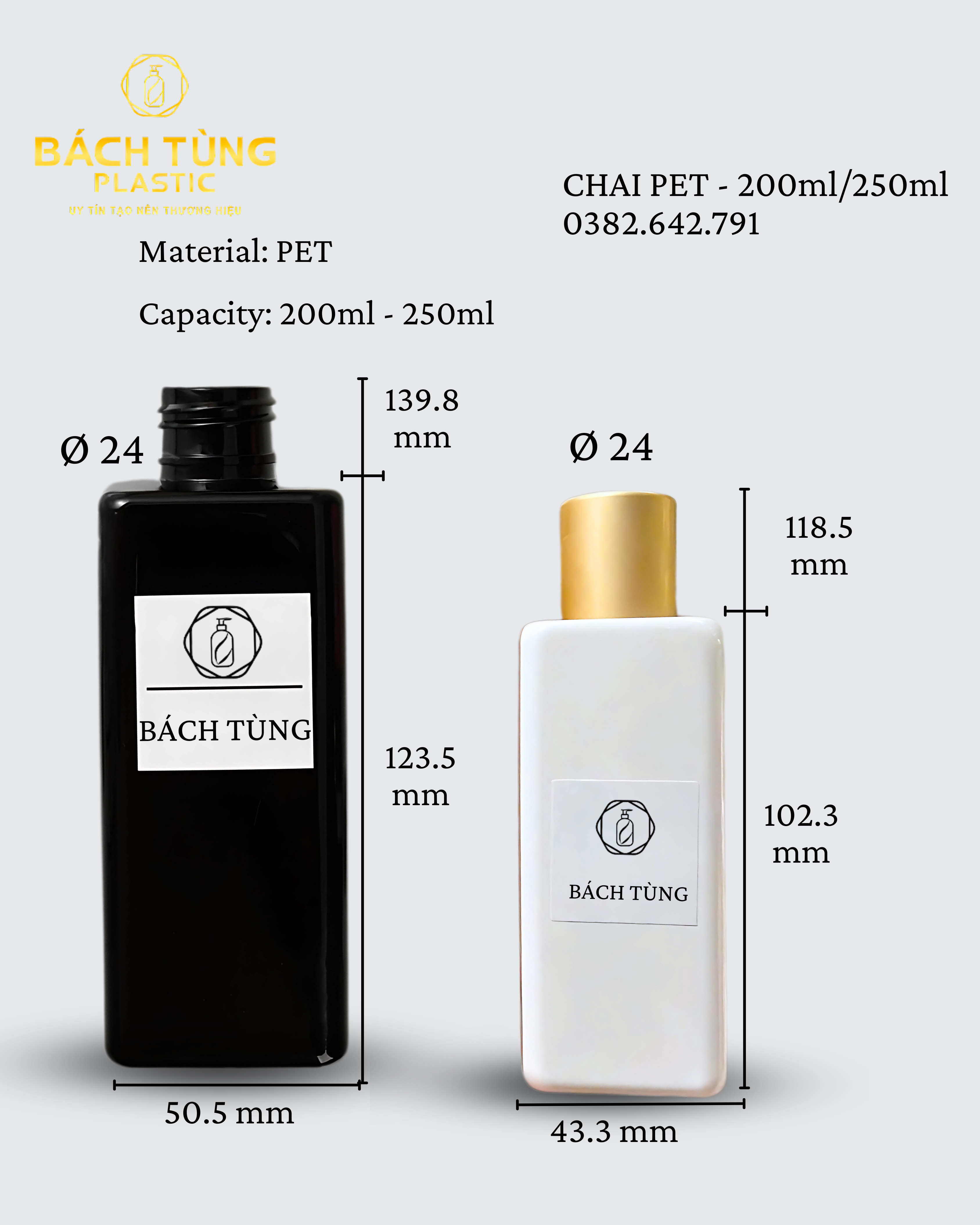Bách Tùng MultiFlex PET Bottle Series (200ml & 250ml)