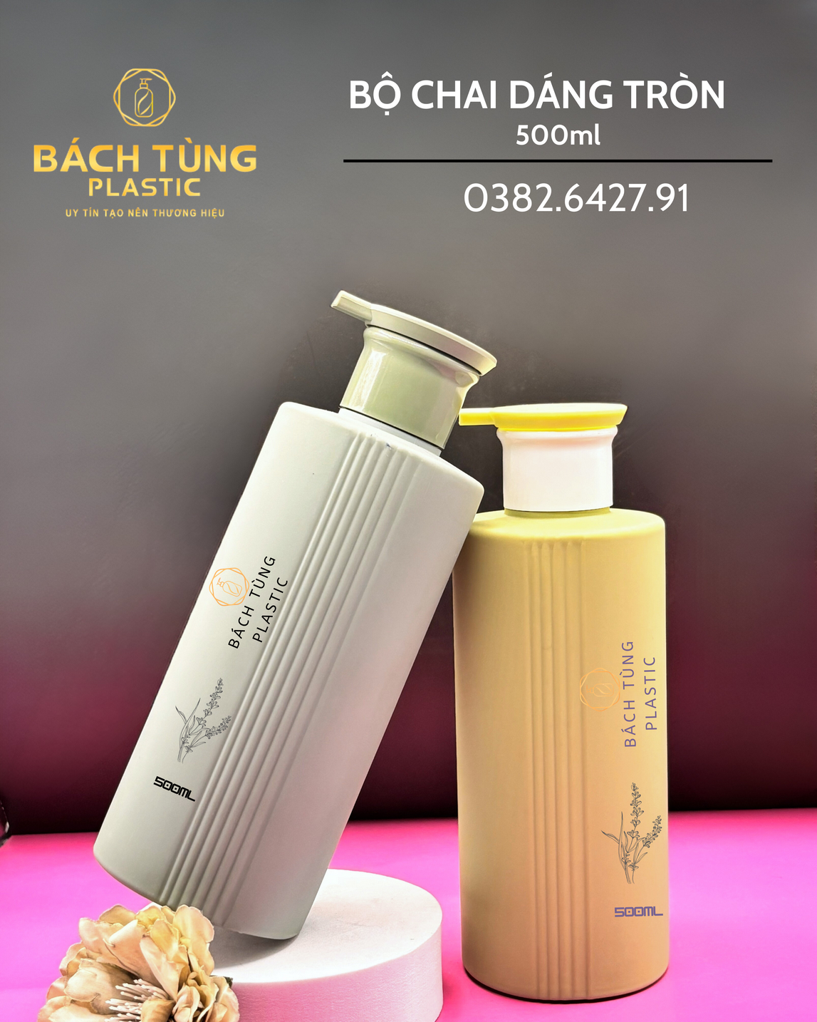 500ml Round Ribbed Bottle – Neck FI28