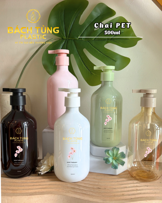 ROUND PET BOTTLE – 500ML – TALL NECK – CUSTOM COLOR AVAILABLE