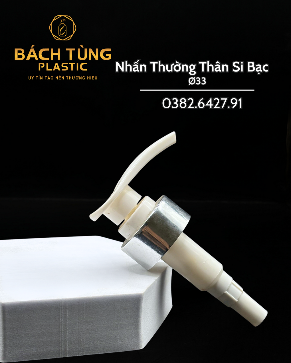 Nhấn Thường – Màu Trắng | Thân Si Bạc – FI33