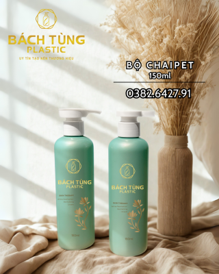 Chai Nhựa PET - 150ml - Màu Xanh Ngọc