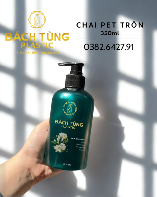 Chai PET Tròn - Xanh Dương Đậm - 350ml