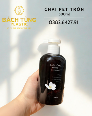 Chai PET Tròn - Màu Nâu Đậm – 300ml | 500ml