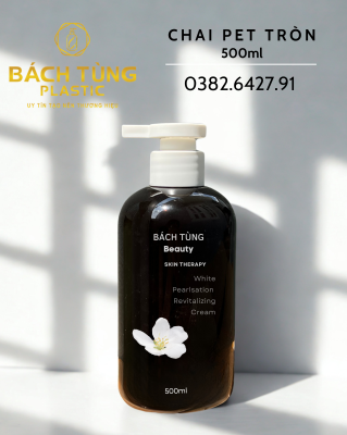 Chai PET Tròn - Màu Nâu Đậm – 300ml | 500ml
