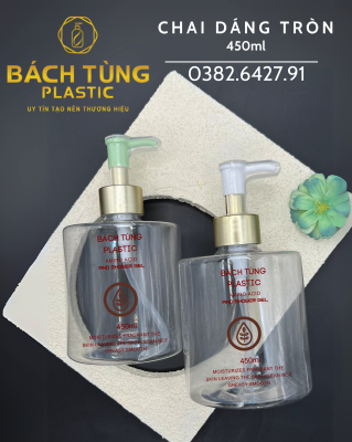 Chai PET Dáng Tròn - 450ml