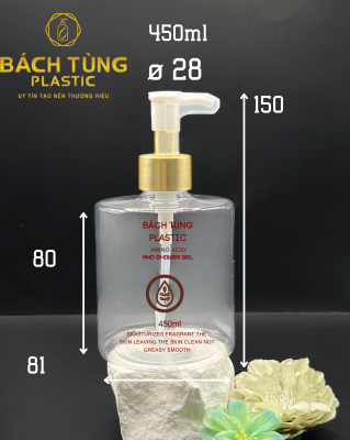Chai PET Dáng Tròn - 450ml