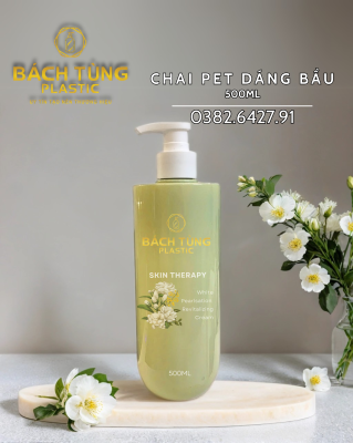 Chai PET Dáng Bầu Dài - 500ml - Nhiều Màu - Cổ FI28