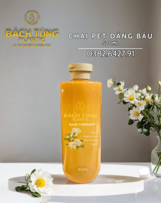  Chai PET Dáng Bầu Dài - 500ml - Nhiều Màu - Cổ FI28