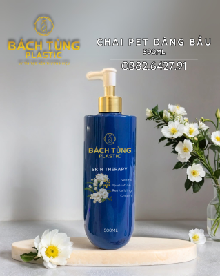 Chai PET Dáng Bầu Dài - 500ml - Nhiều Màu - Cổ FI28