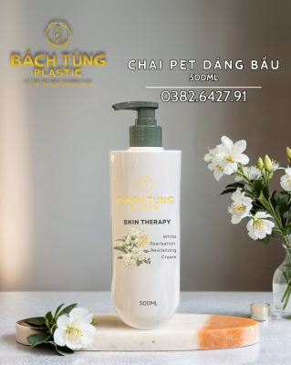 Chai PET Dáng Bầu Dài - 500ml - Nhiều Màu - Cổ FI28
