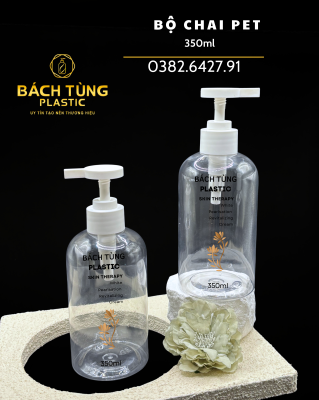 350ML CLEAR PET BOTTLE SET – MINIMAL & VERSATILE