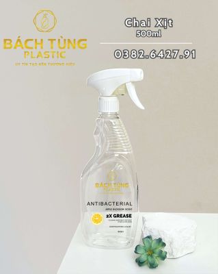 500ml Glass Cleaning Spray Bottle – White Spray Nozzle