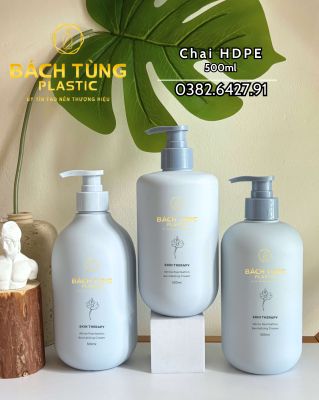 500ML HDPE BOTTLE – BABY BLUE COLOR – MULTIPLE SHAPES AVAILABLE