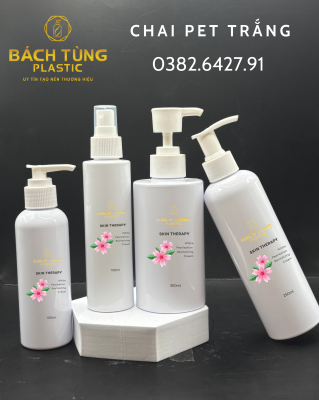 Chai PET Trắng Sứ - 150ml | 250ml | 350ml - cổ 24 | 28