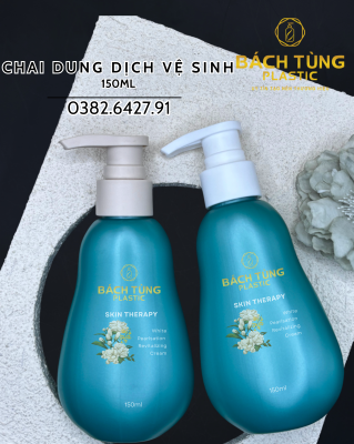 Chai HDPE - Dáng Con Vịt - 150ml - Màu Xanh Ngọc