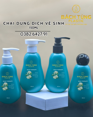 Chai HDPE - Dáng Con Vịt - 150ml - Màu Xanh Ngọc