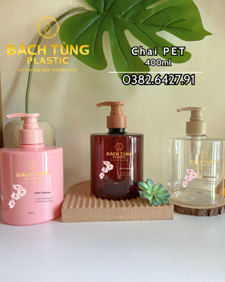 PET BOTTLE 400ML – SHORT ROUND SHAPE – MULTIPLE COLORS – WITH FI28 CAP