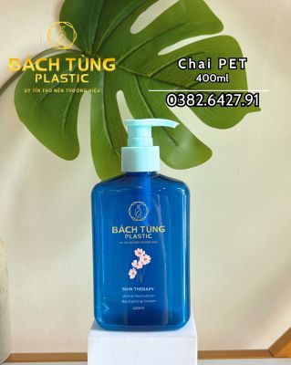 400ML PET SQUARE BOTTLE – ELEGANT BLUE EDITION