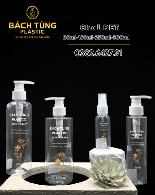 CLEAR PET BOTTLE SET – 30ML | 150ML | 250ML | 300ML