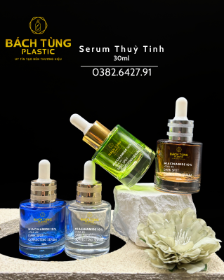 ROUND GLASS SERUM BOTTLE – 30ML