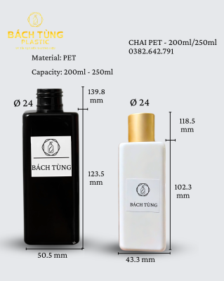 Bách Tùng MultiFlex PET Bottle Series (200ml & 250ml)