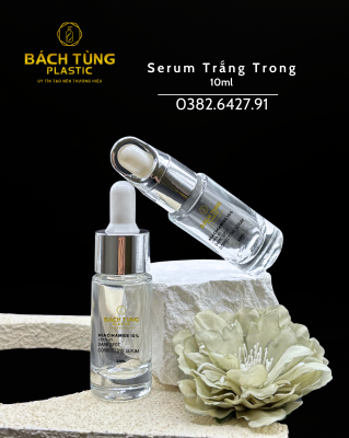 WHITE OMBRE GLASS SERUM BOTTLE – 10ML