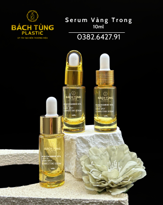 10ML YELLOW TRANSPARENT GLASS SERUM BOTTLE