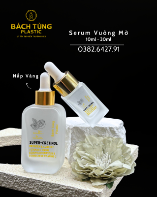FROSTED GLASS SERUM BOTTLE (SQUARE SHAPE)
