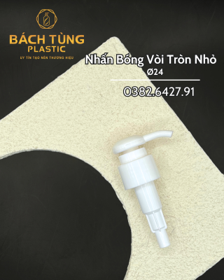 Nhấn FI 24 Bóng Đầu Vòi Tròn nhỏ - Màu Trắng