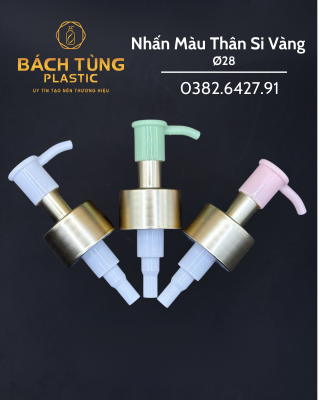 Nhấn thân si vàng - vòi màu - FI28