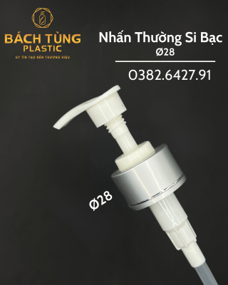 Nhấn Thường Si Bạc - Fi28 - Thân Nắp Si Bạc