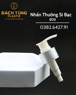Nhấn Thường Si Bạc - Fi28 - Thân Nắp Si Bạc