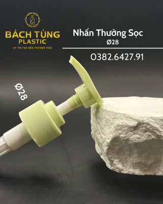 Nhấn Thường FI28 – Sọc 3 Màu Trắng | Đen | Xanh mint