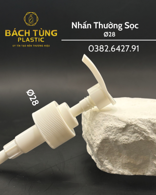 Nhấn Thường FI28 – Sọc 3 Màu Trắng | Đen | Xanh mint