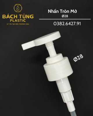 Nhấn Đầu Tròn Mờ FI28 – 2 Màu Trắng & Đen