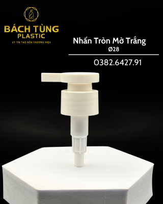 Nhấn Đầu Tròn Mờ FI28 – 2 Màu Trắng & Đen
