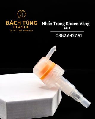 Nhấn - Trong Suốt - Khoen Vàng - FI33