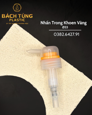 Nhấn - Trong Suốt - Khoen Vàng - FI33
