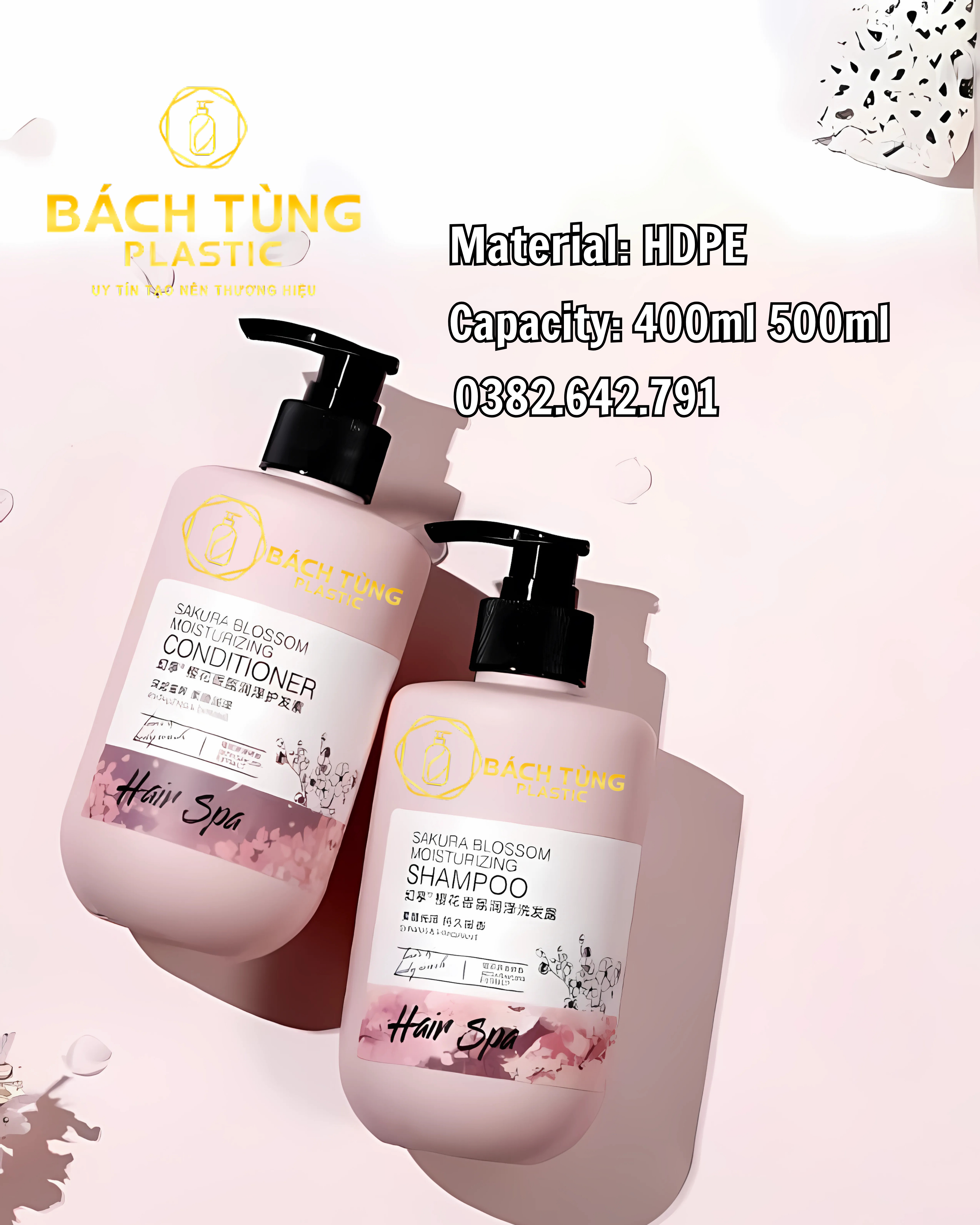 Chai HDPE 400 ml & 500 ml