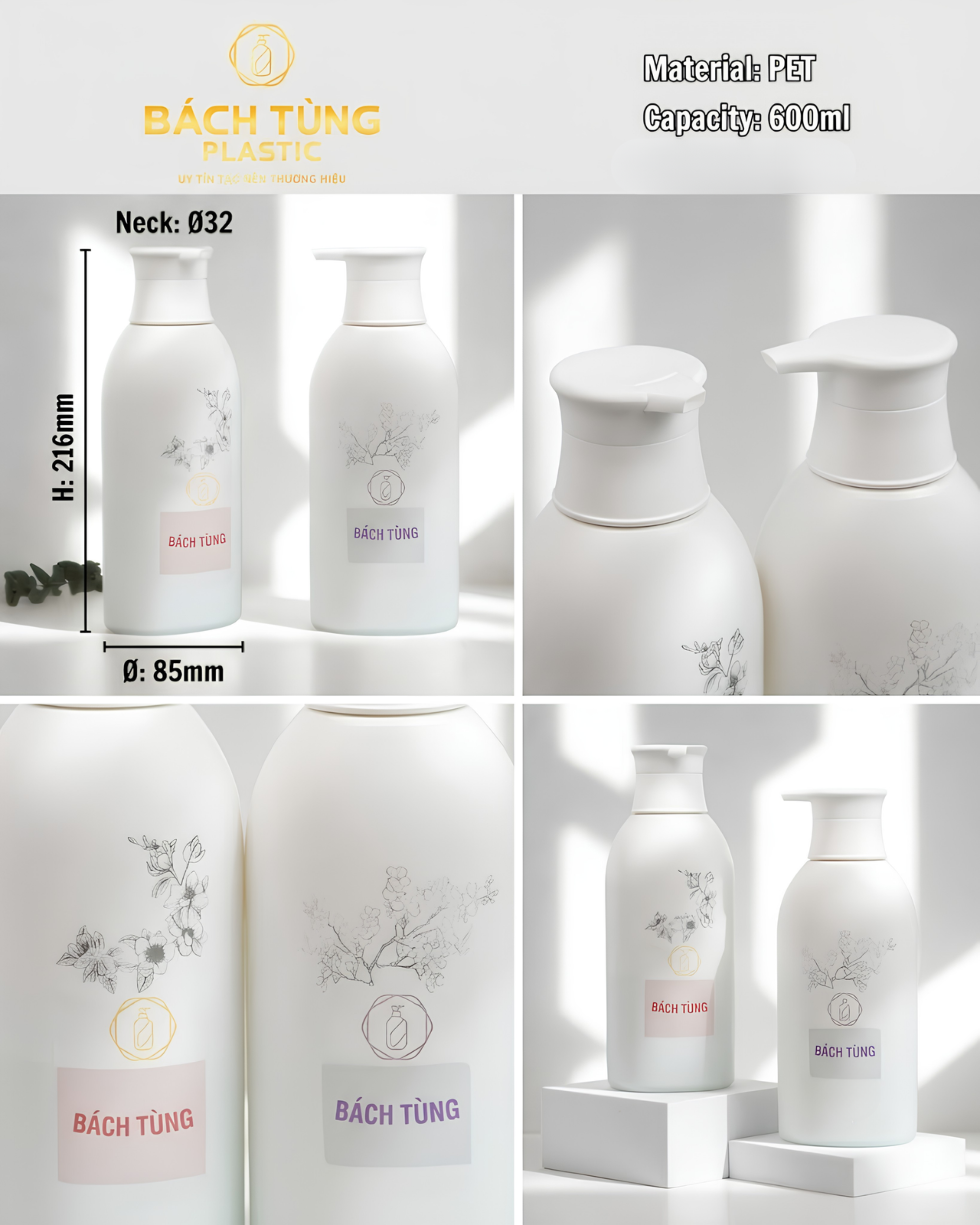 Chai Nhựa PET 600 ml