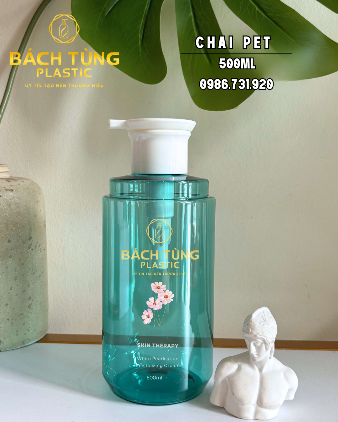 CHAI PET 500ML MÀU XANH DƯƠNG – DÁNG ĐẸP, MỚI LẠ