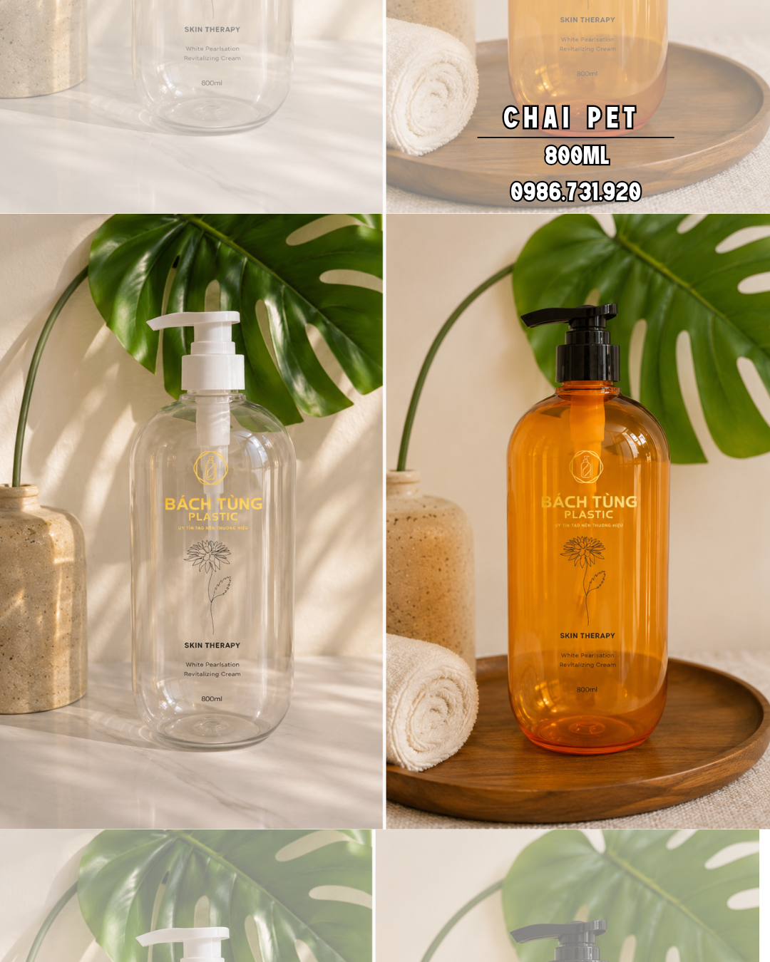 CHAI PET DÁNG BẦU 800ML – MÀU CAM,TRONG