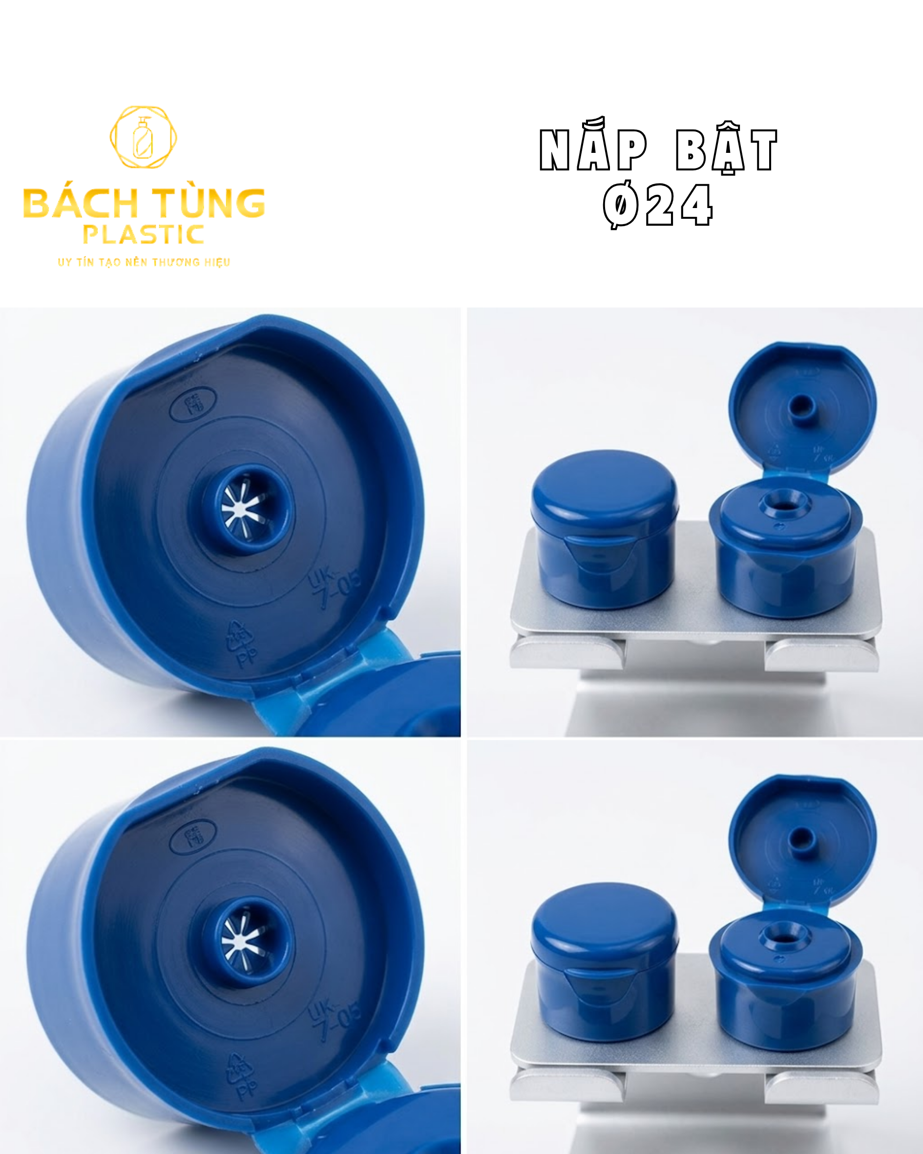 Nắp Bật Màu Xanh FI24