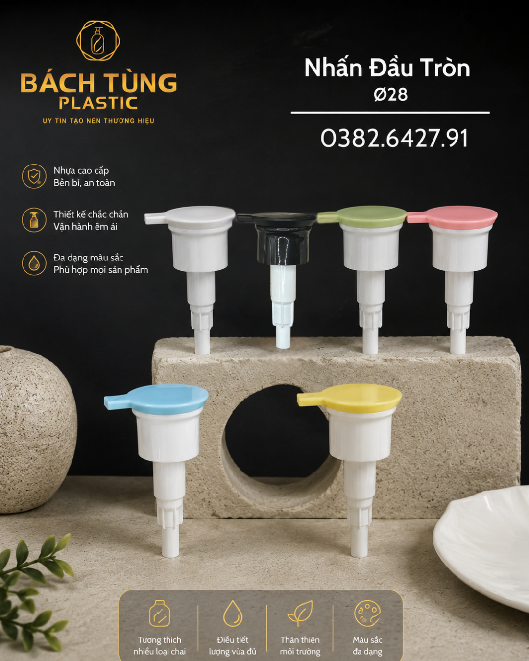 Nhấn Đầu Tròn FI28 