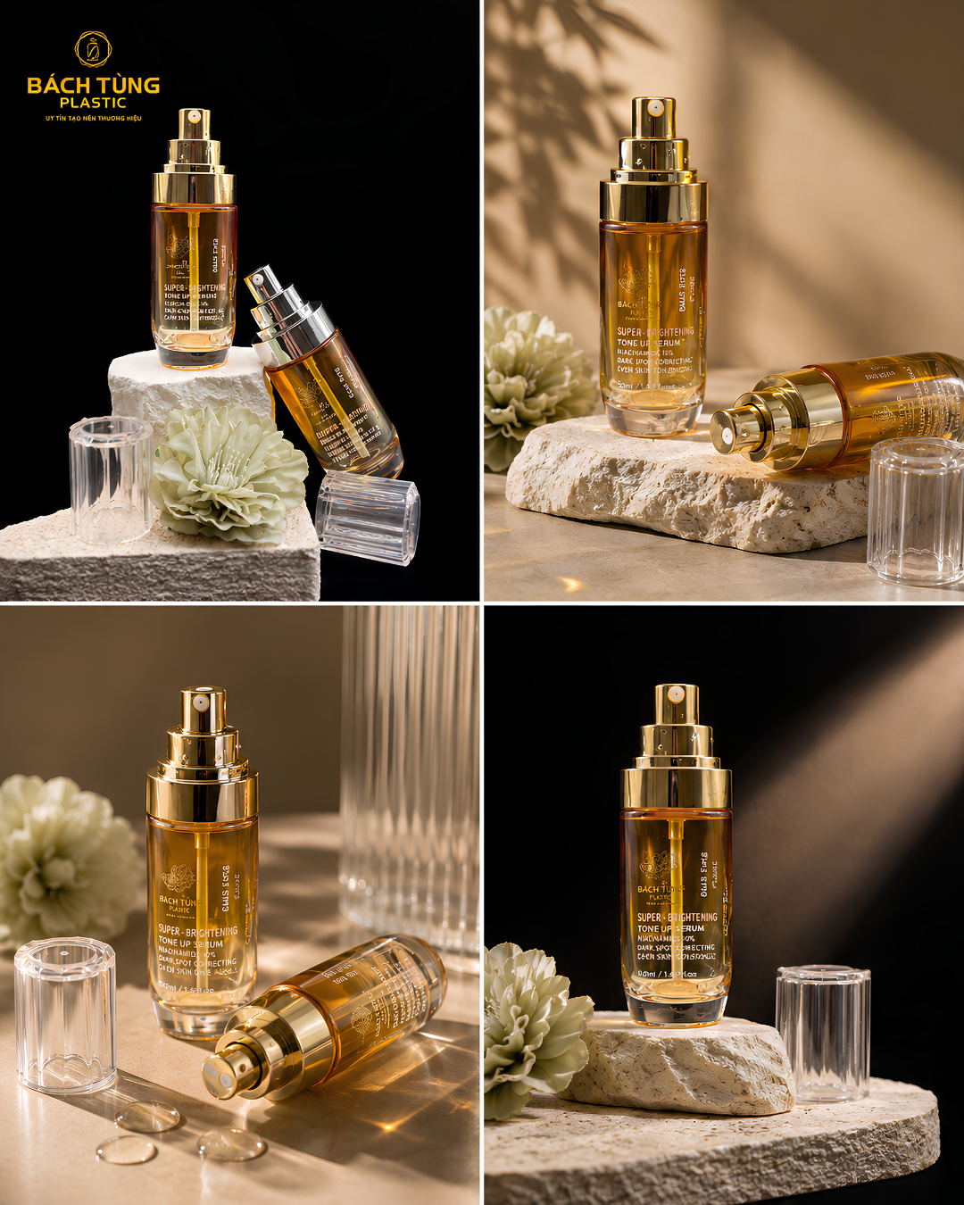 CHAI SERUM THỦY TINH OMBRE VÀNG 30ML