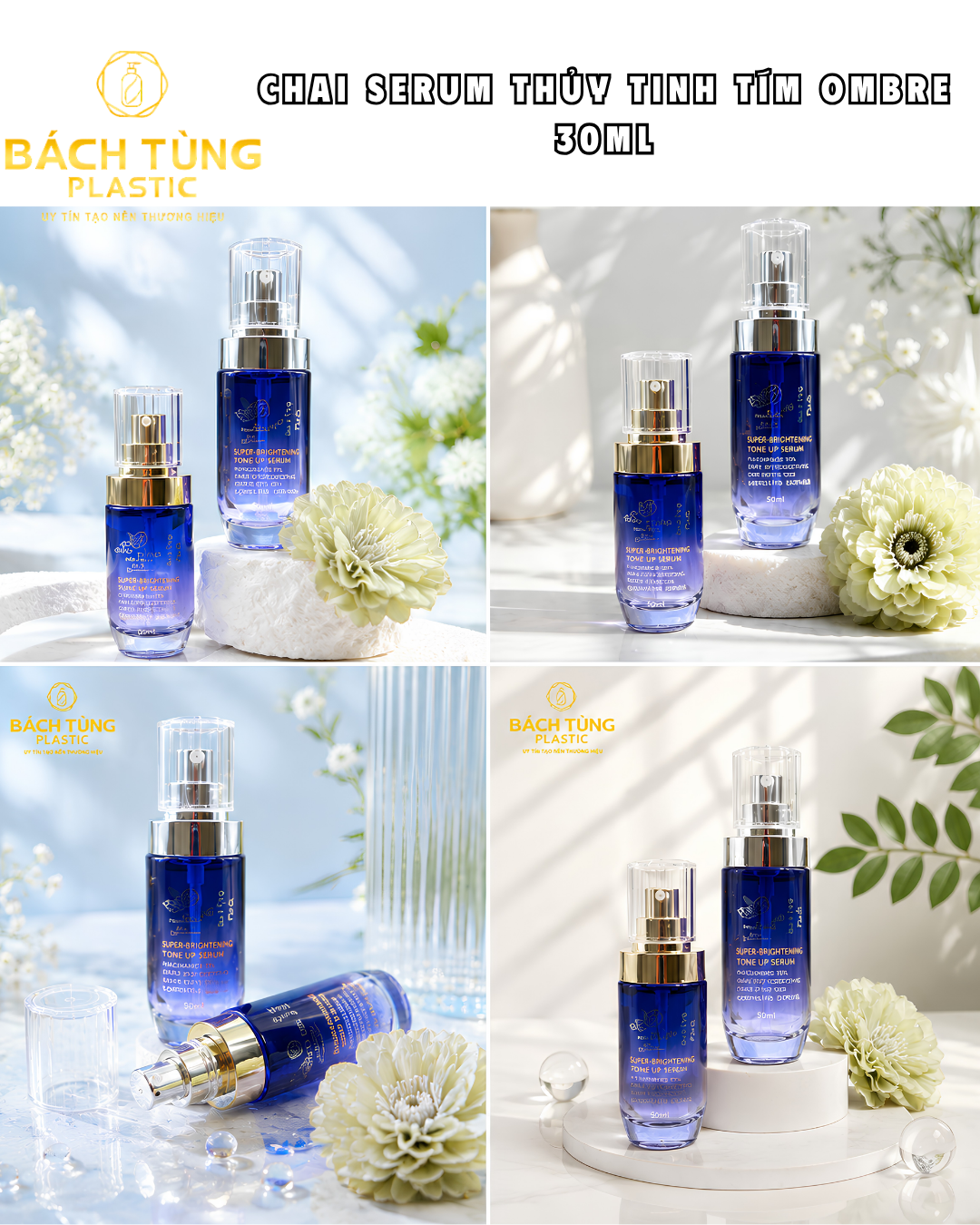 CHAI SERUM THỦY TINH TÍM OMBRE 
