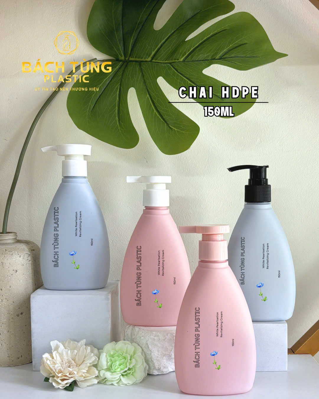 CHAI HDPE 150ML DÁNG TAM GIÁC